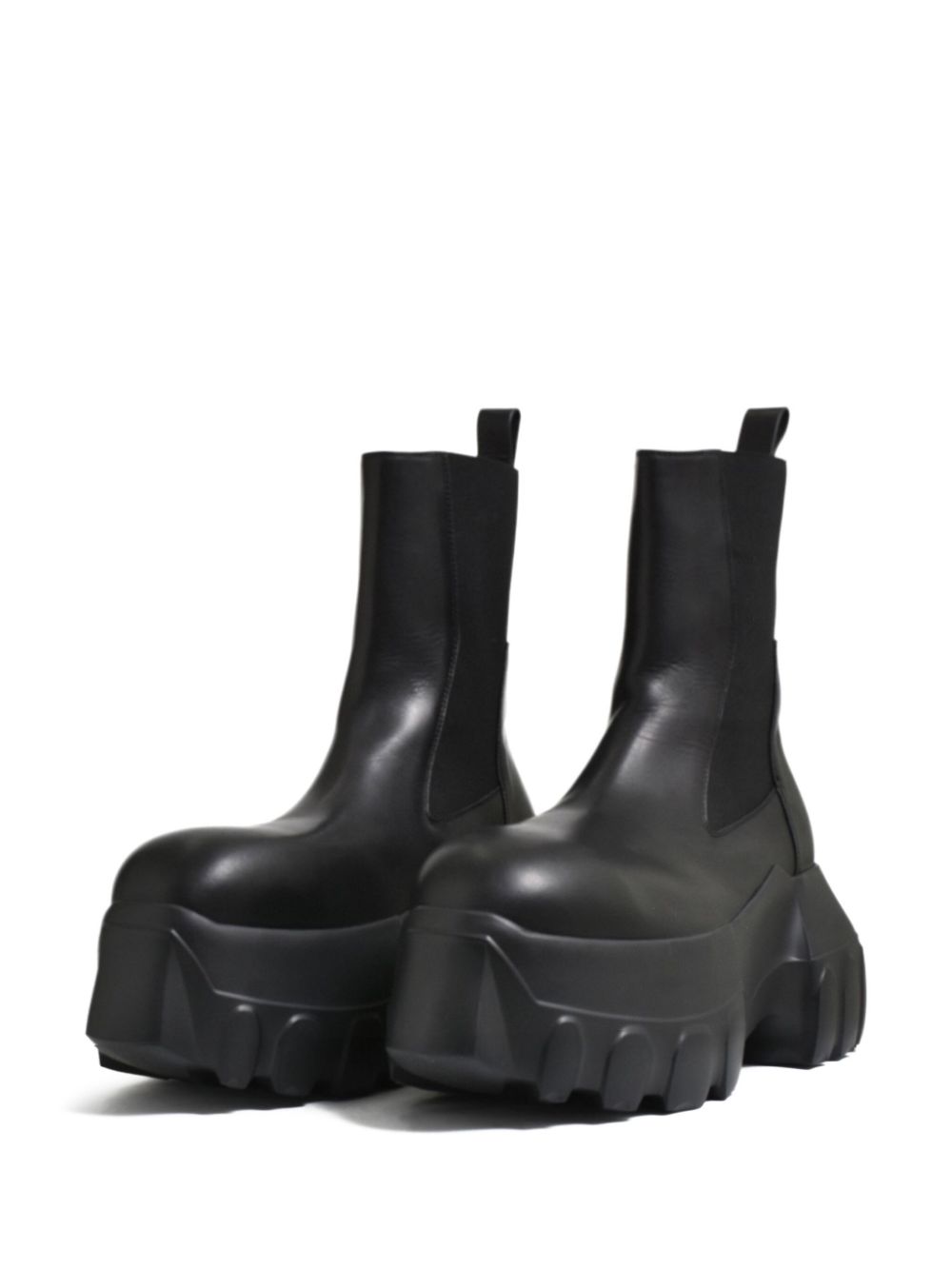 Rick Owens leather boots - Zwart