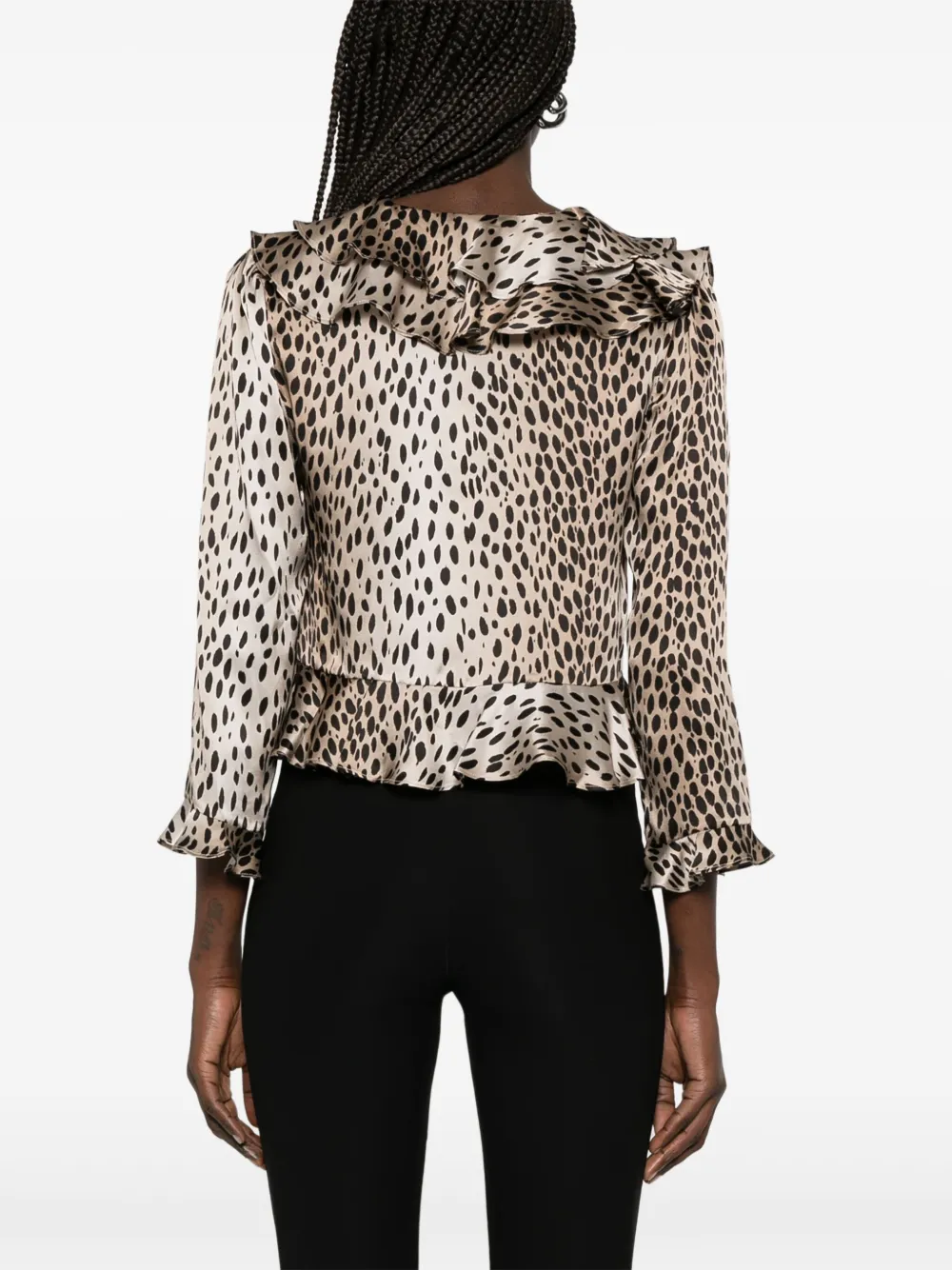 Rixo Atlas blouse Bruin