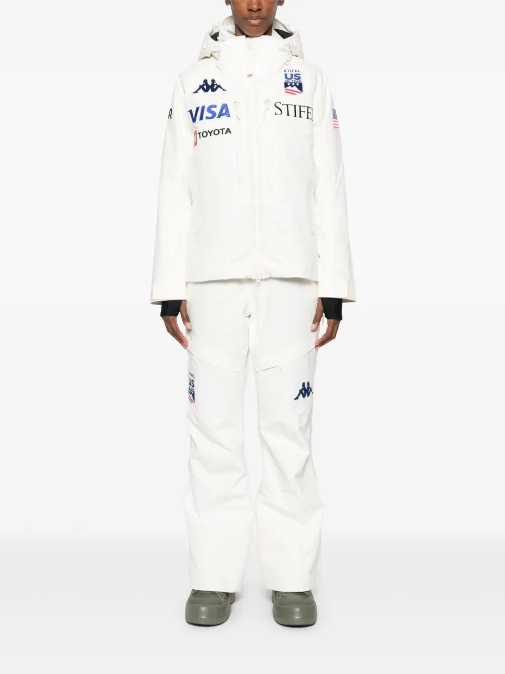 Kappa x US Ski Team 6CENTO 665C skibroek - Wit