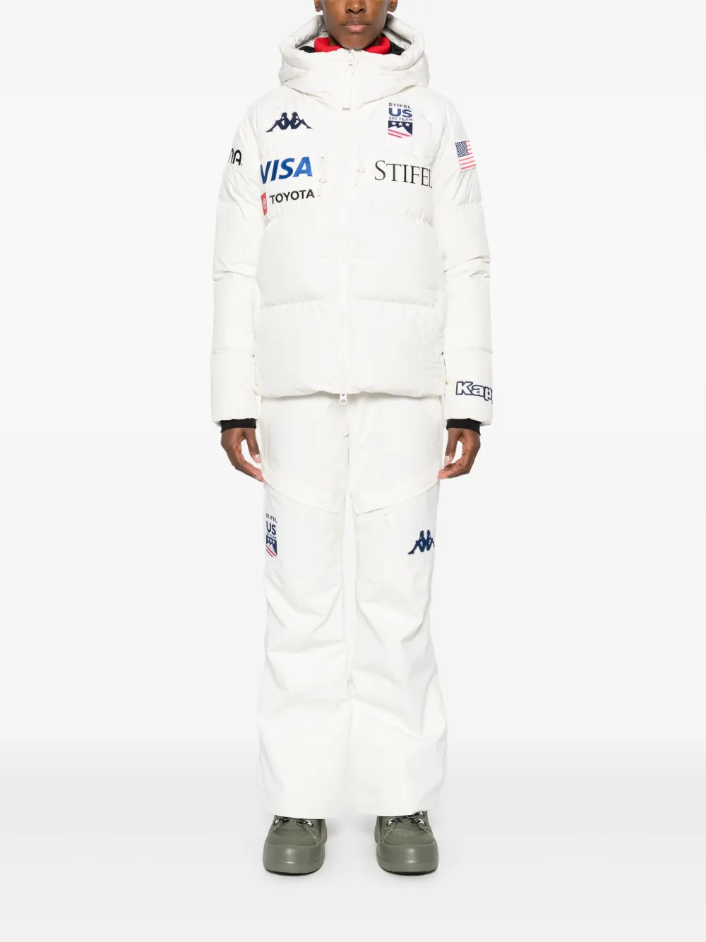 Kappa x US Ski Team 6Cento 668C ski-jack - Wit
