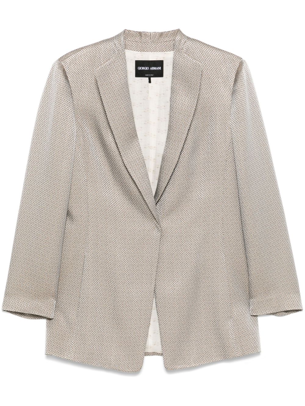 Giorgio Armani jacquard blazer - Grey