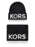 Michael Michael Kors logo-embroidered beanie - Black