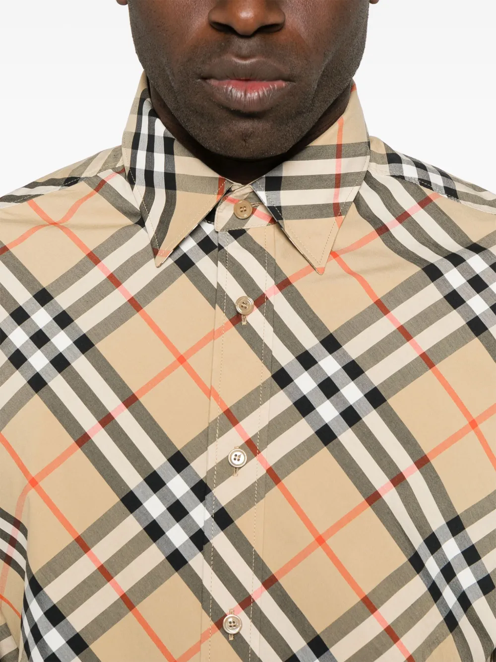 Burberry IP-check overhemd Beige