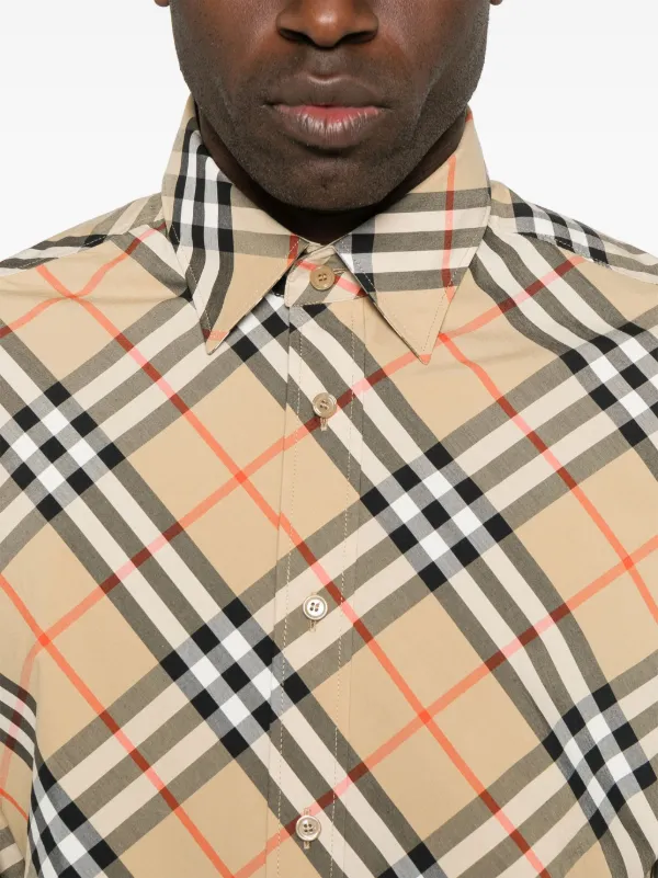 トップス Burberry archive folderneck camisole Y2K Burberry Camisa Archive Check | Neutro | FARFETCH BR