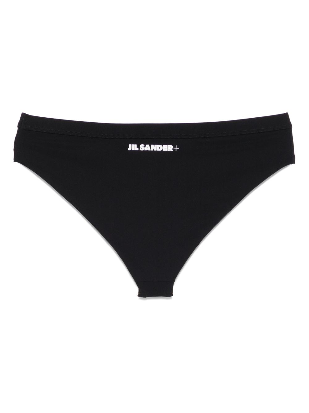 Jil Sander Bikinislip met logoprint - Zwart