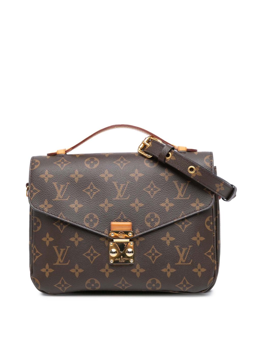 Louis Vuitton Pre-Owned 2018 Monogram Pochette Metis satchel - Brown