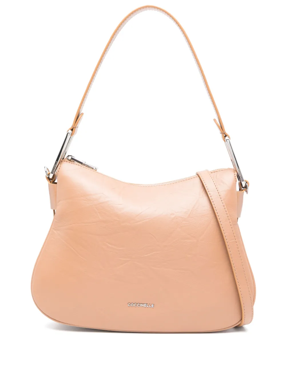 Coccinelle レザー ショルダーバッグ - ブラウン Coccinelle レザー ショルダーバッグ - ブラウン