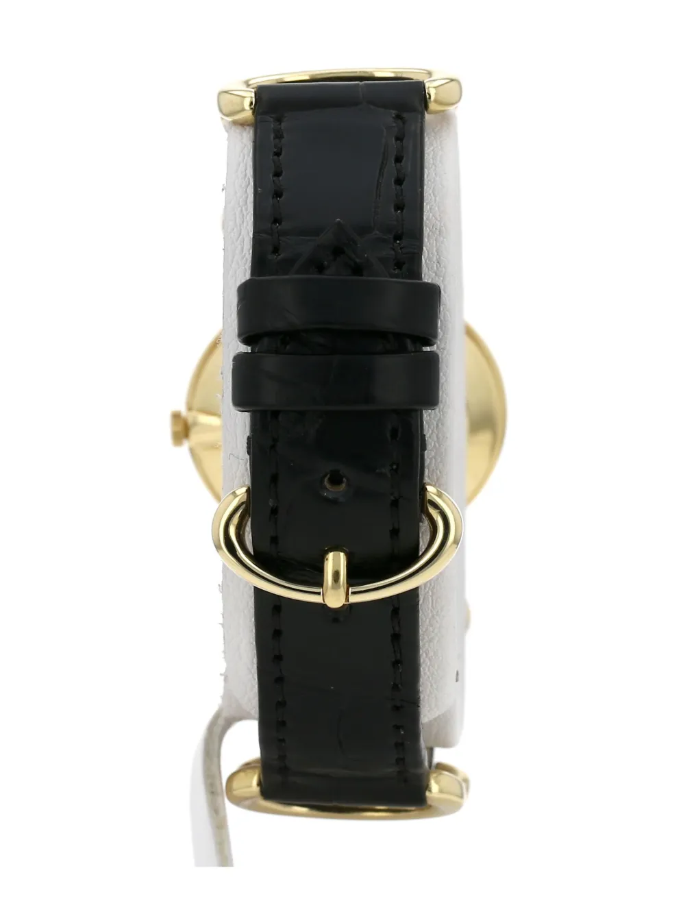 Pre-owned Piaget 1970 18k Yellow Gold Vintage 26mm In Black