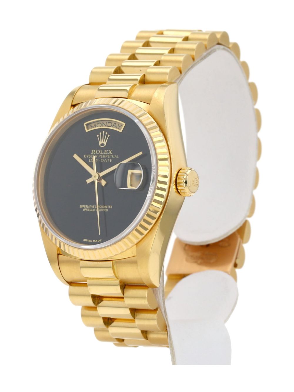 Rolex 1986 18K yellow gold Day-Date 36mm - Zwart