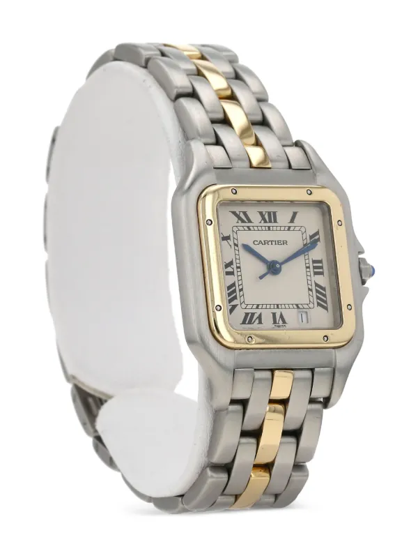 Cartier クォーツ時計 ホワイト/ゴールド Cartier 1990s パンテール 27mm 18Kイエローゴールド | ホワイト