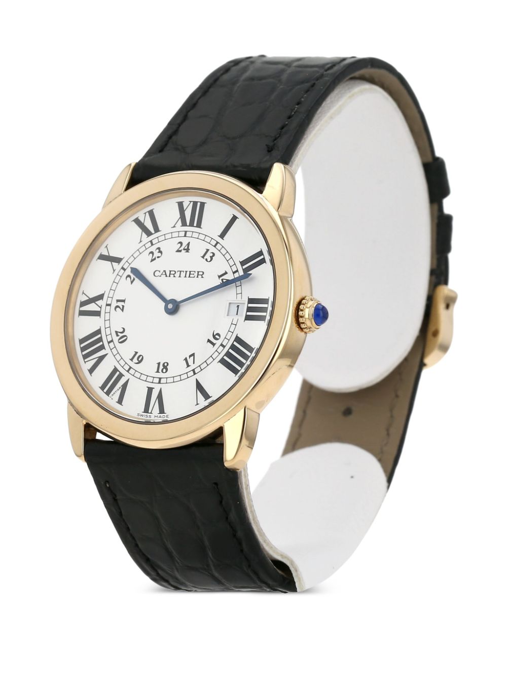 Cartier 2010 18K yellow gold and stainless steel Ronde Solo 35mm - White