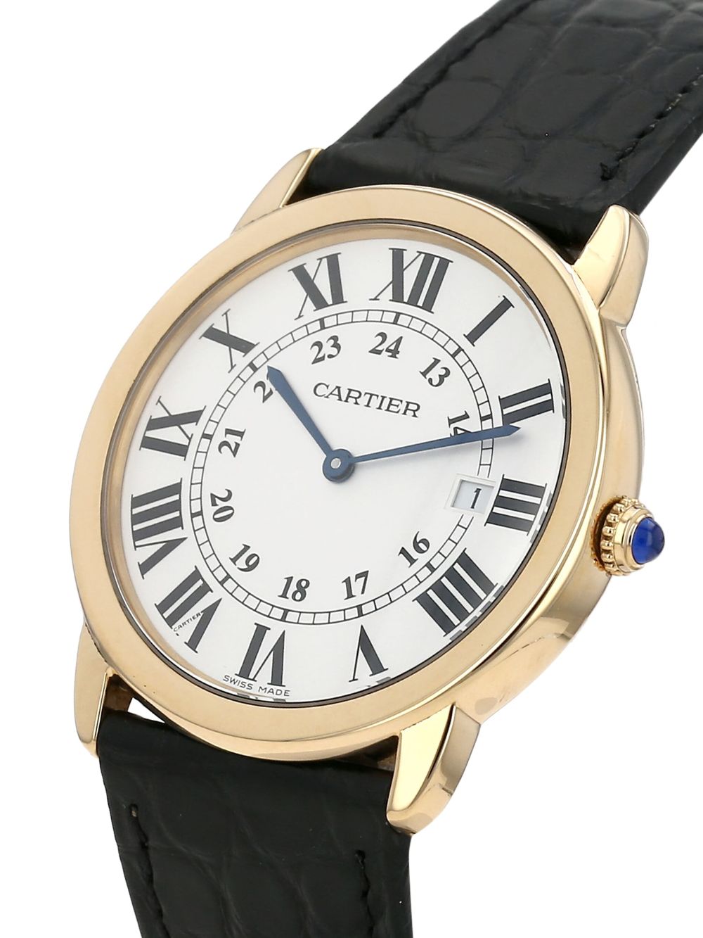 Cartier 2010 18K yellow gold and stainless steel Ronde Solo 35mm - White