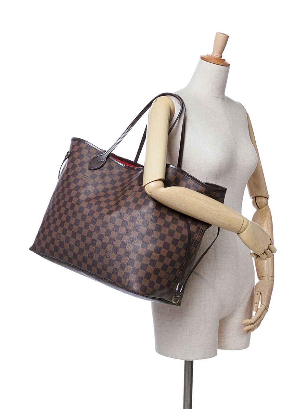 Louis Vuitton Pre-Owned 2011 Damier Ebène Neverfull GM shopper - Bruin