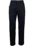 HUGO logo label-detail trousers - Black