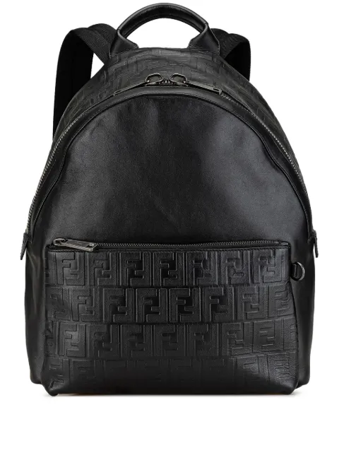 Fendi Pre-Owned 2000-2010 Vitello Grace Zucca Embossed Leather backpack