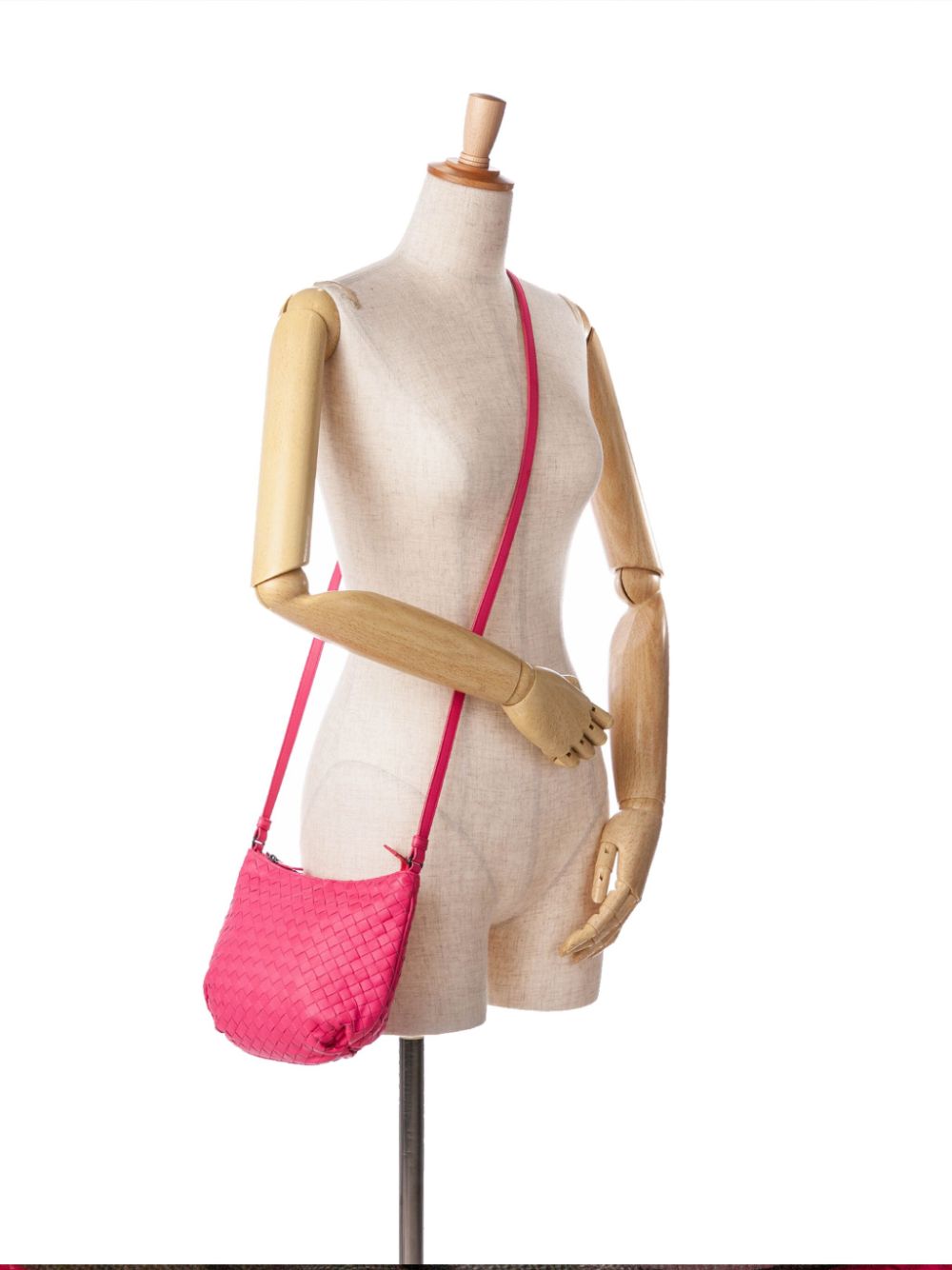 Bottega Veneta Pre-Owned 2012-2024 Nappa Intrecciato crossbodytas - Roze