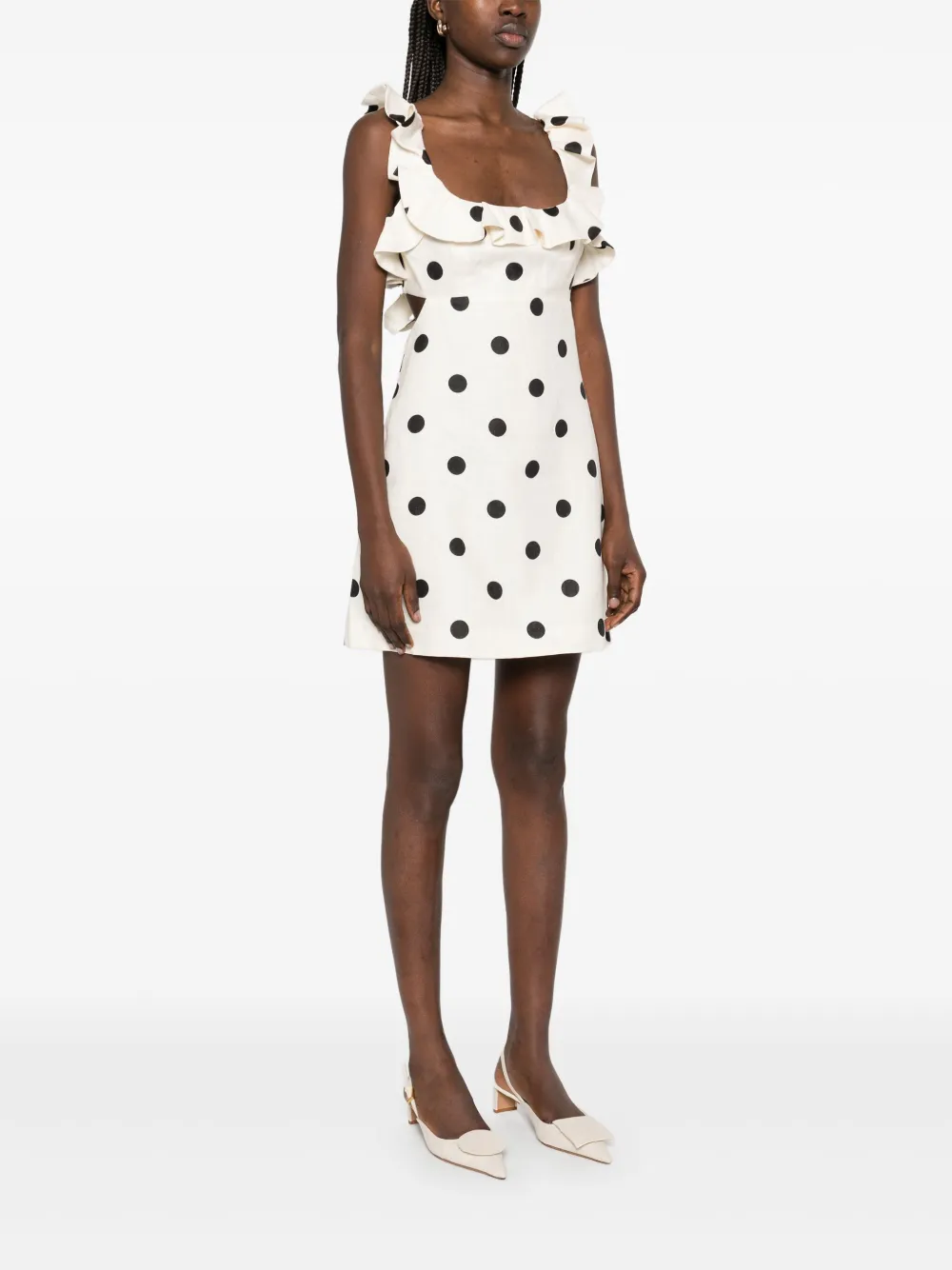 ZIMMERMANN Jurk met stippen Beige