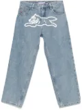 ICECREAM check lined jeans - Blue