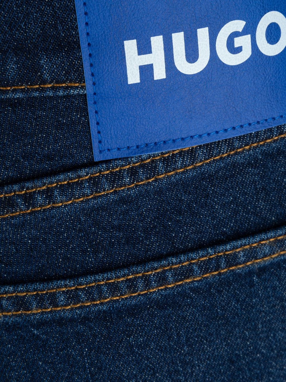 HUGO logo-patch jeans - Blue