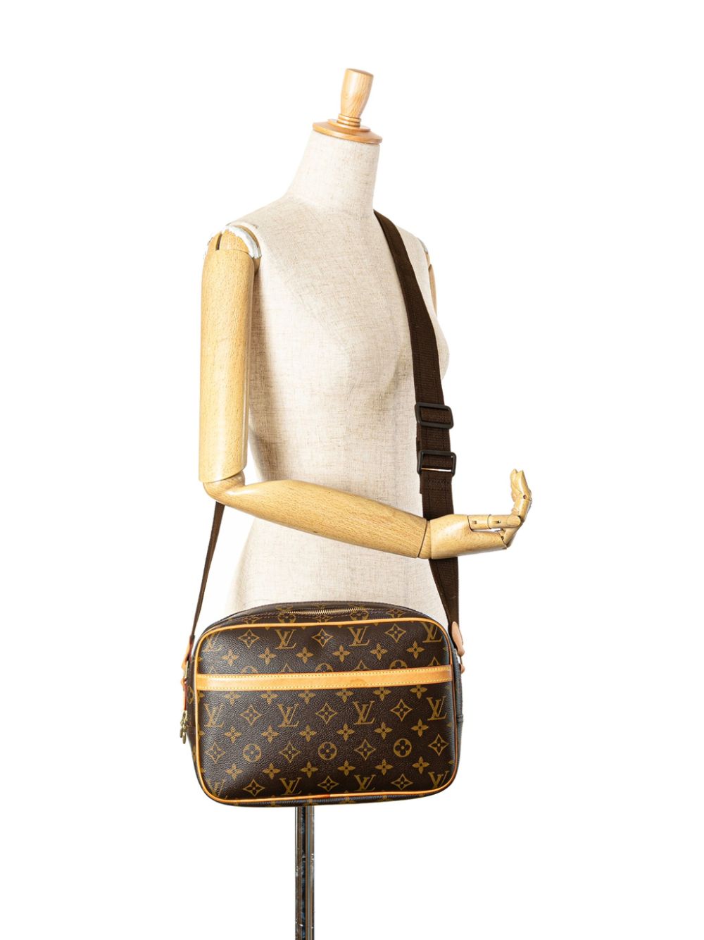 Louis Vuitton Pre-Owned 2008 pre-owned Monogram Reporter PM crossbodytas - Bruin