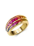 Pragnell 18kt yellow gold Manhattan sapphire ring