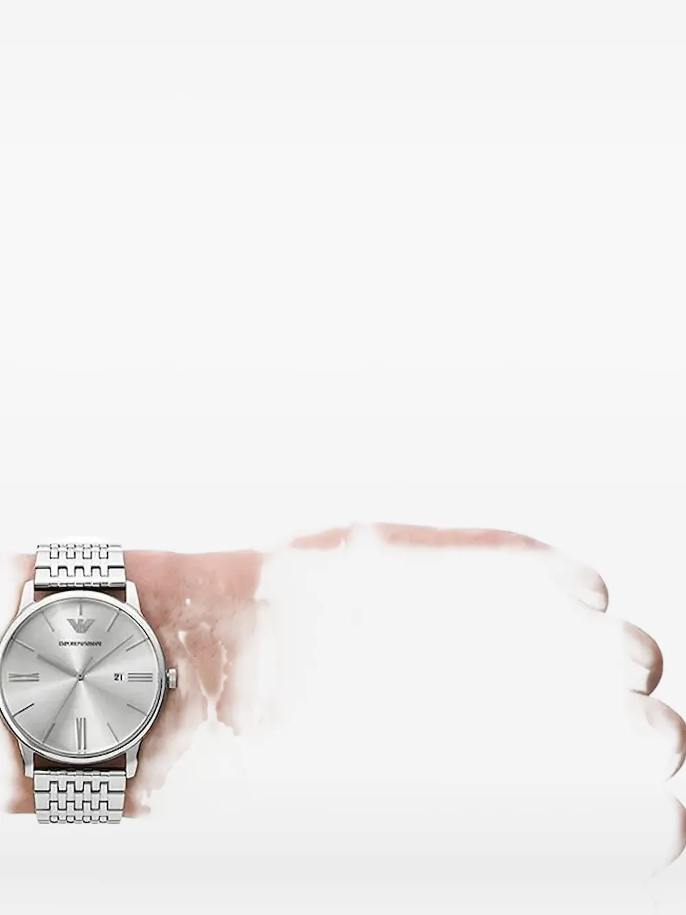 Emporio Armani stainless steel 42mm - Zilver
