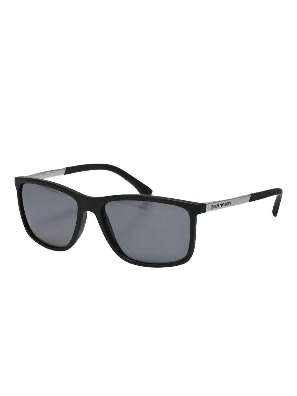 Emporio Armani Zonnebril met vierkant montuur Zwart