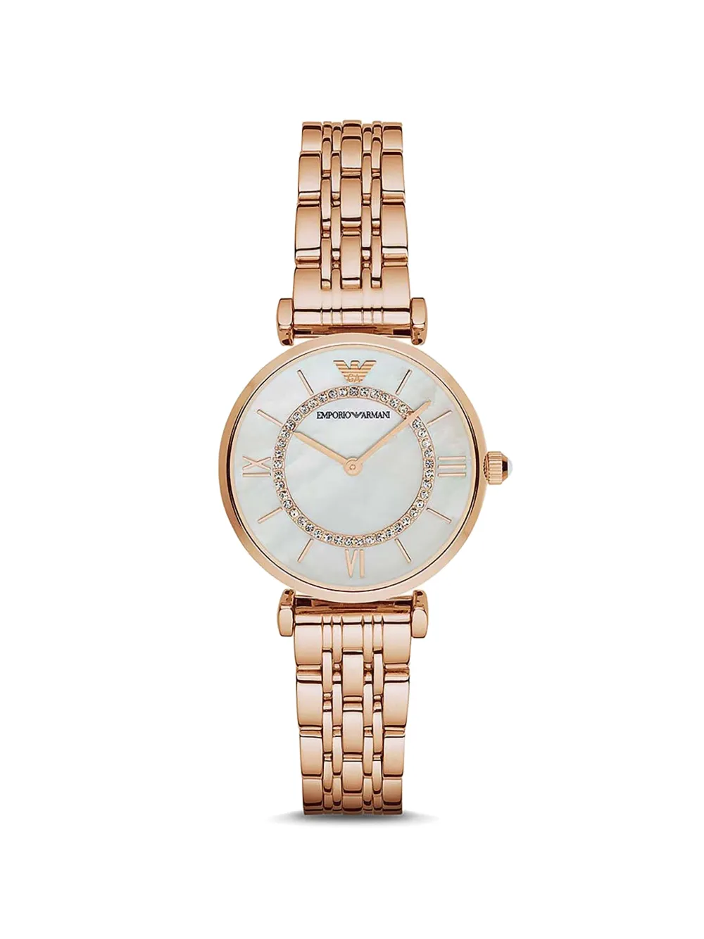 Emporio Armani crystal bezel 32mm watch - Bianco