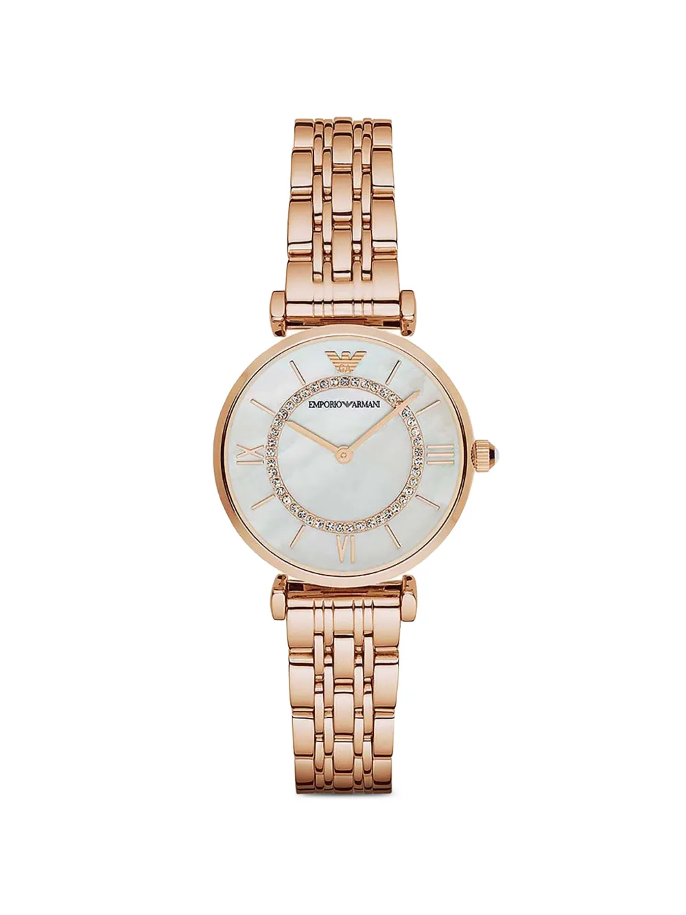 Emporio Armani crystal bezel 32mm watch - Bianco