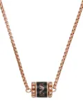 Emporio Armani crystal-embellishment necklace - Pink