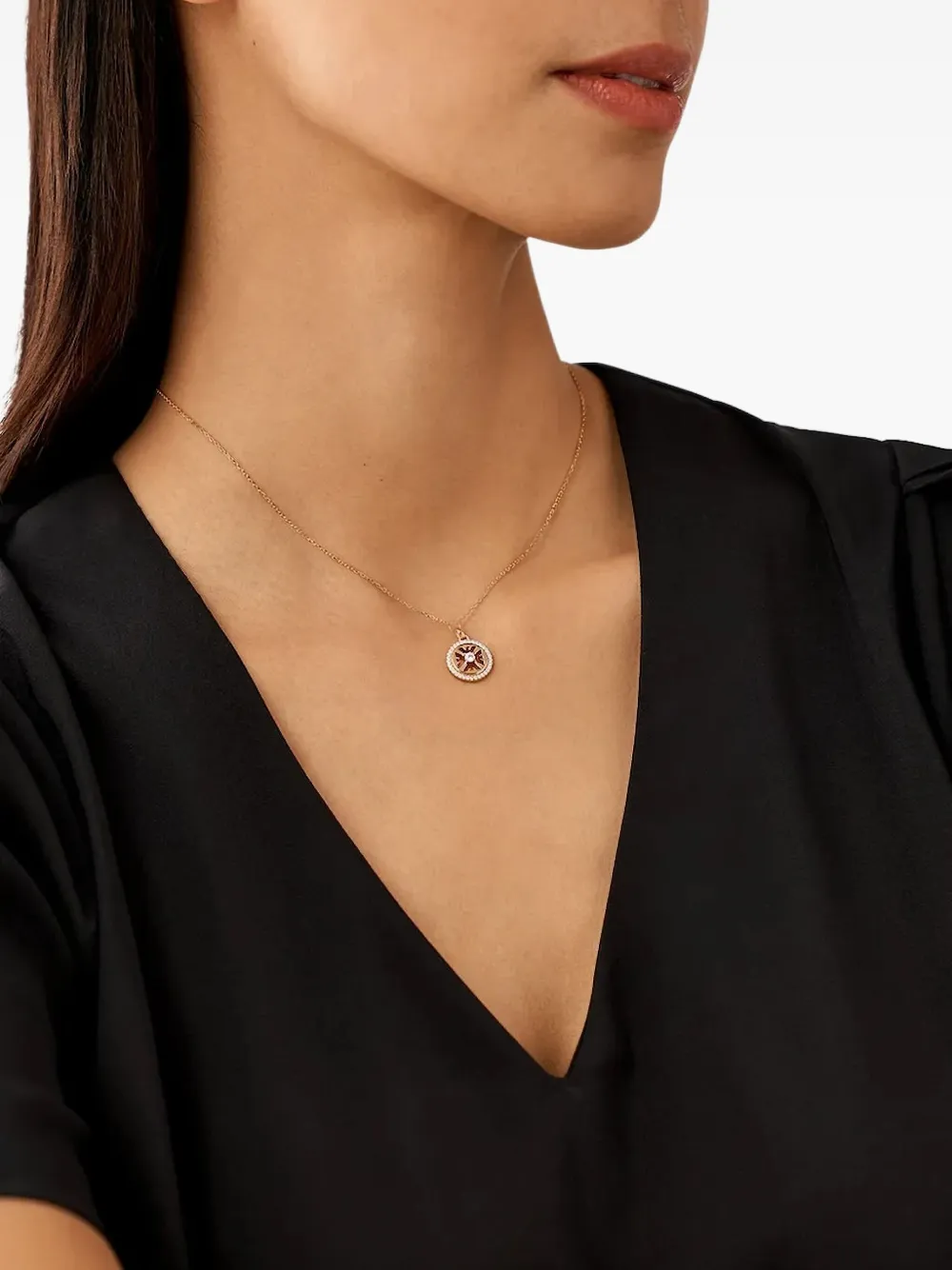 Emporio Armani star-shaped pendant necklace - Roze