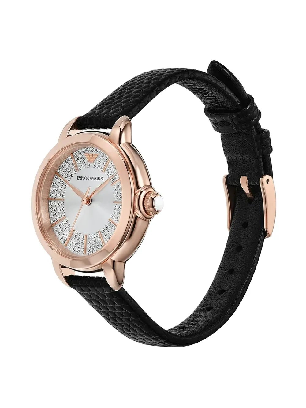 Emporio Armani crystal-embellished 32mm - Grijs