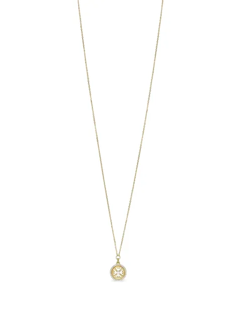Emporio Armani circular pendant necklace