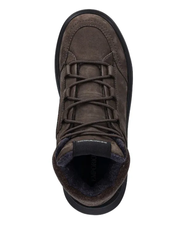 Emporio Armani ブラウン スエード スニーカー　サイズ41 Emporio Armani ブラウン スエード スニーカー サイズ41 - メルカリ