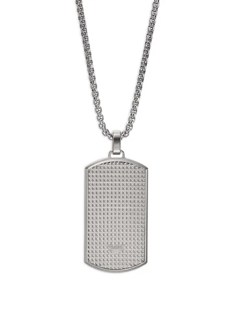 Emporio Armani tag-pendant necklace