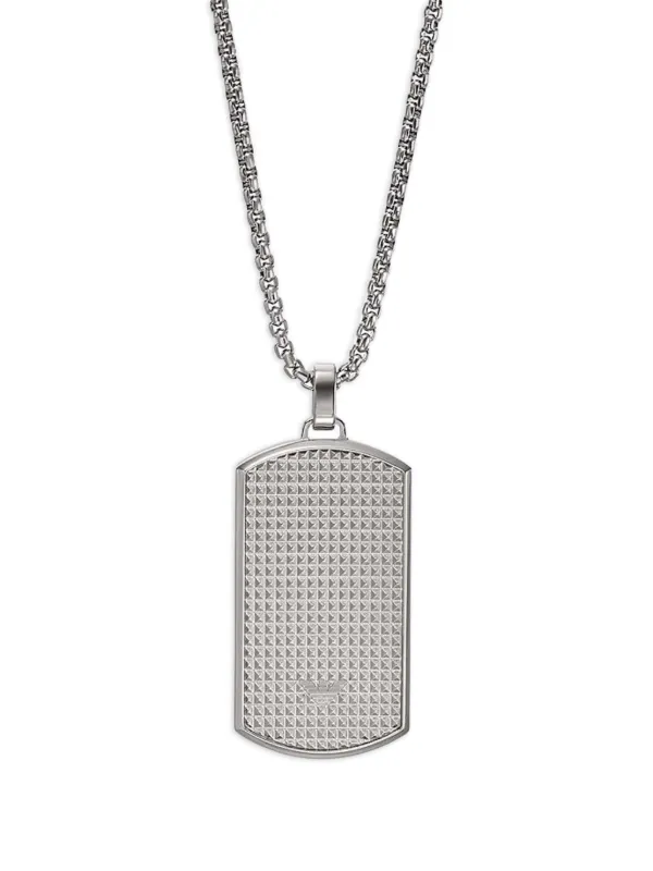Emporio Armani tag-pendant Necklace Silver FARFETCH PH
