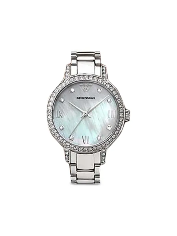 Emporio Armani Crystal 36mm Silver FARFETCH PH
