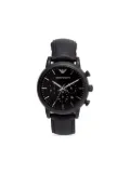 Emporio Armani chronograph leather 46mm - Black