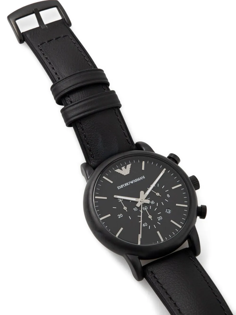 Emporio Armani chronograph leather 46mm | Image 2