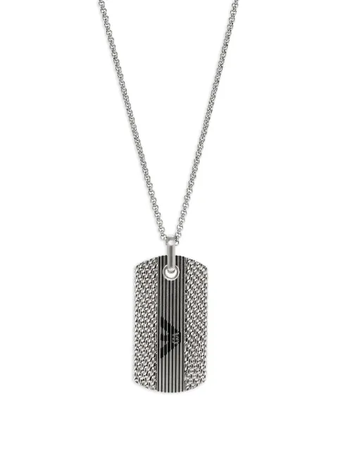 Emporio Armani mesh pendant necklace