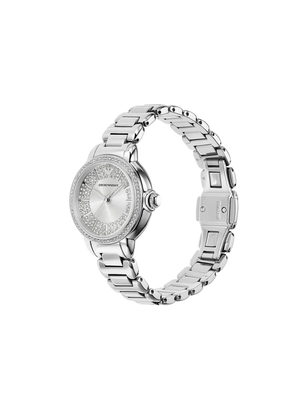 Emporio Armani Steel Strap Watches In Metallic