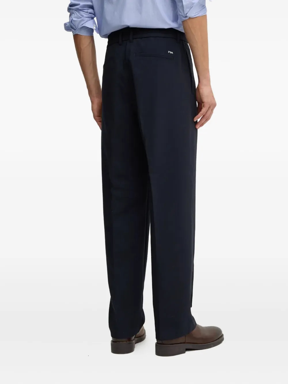 Emporio Armani Straight pantalon Blauw