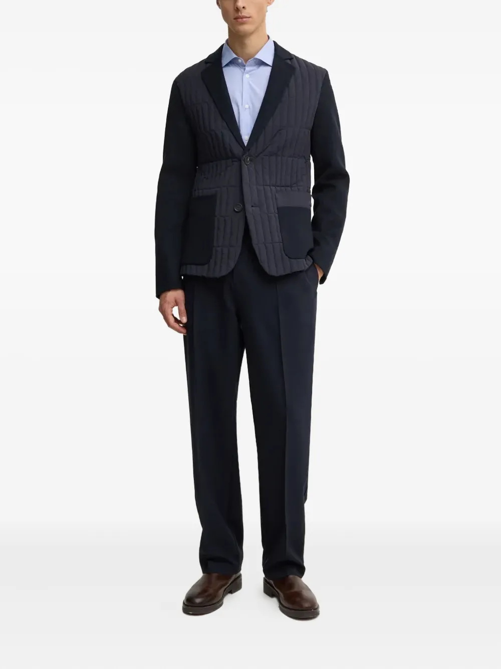 Emporio Armani Straight pantalon - Blauw