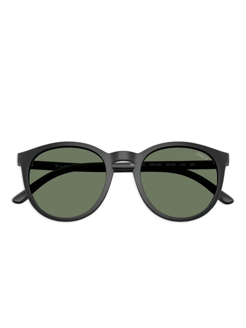 Polo Ralph Lauren Sonnenbrille mit rundem Gestell - Schwarz