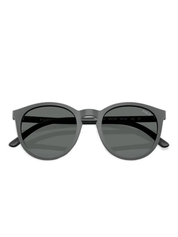 POLO RALPH LAUREN EYEWEAR ラウンドフレーム サングラス | ブラック 
