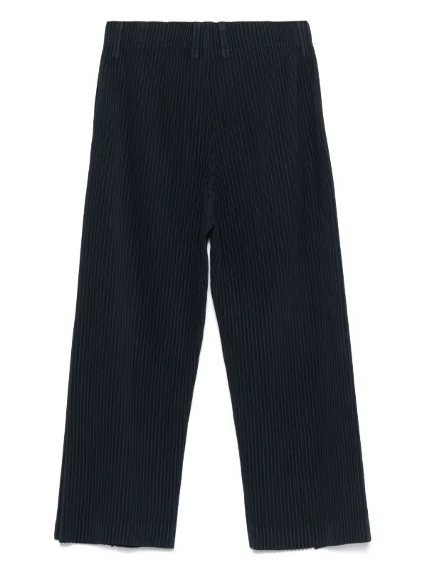 HOMME PLISSÉ ISSEY MIYAKE プリーツパンツ 黒 サイズ2 Homme Plissé Issey Miyake Tucked Trousers | Black | FARFETCH
