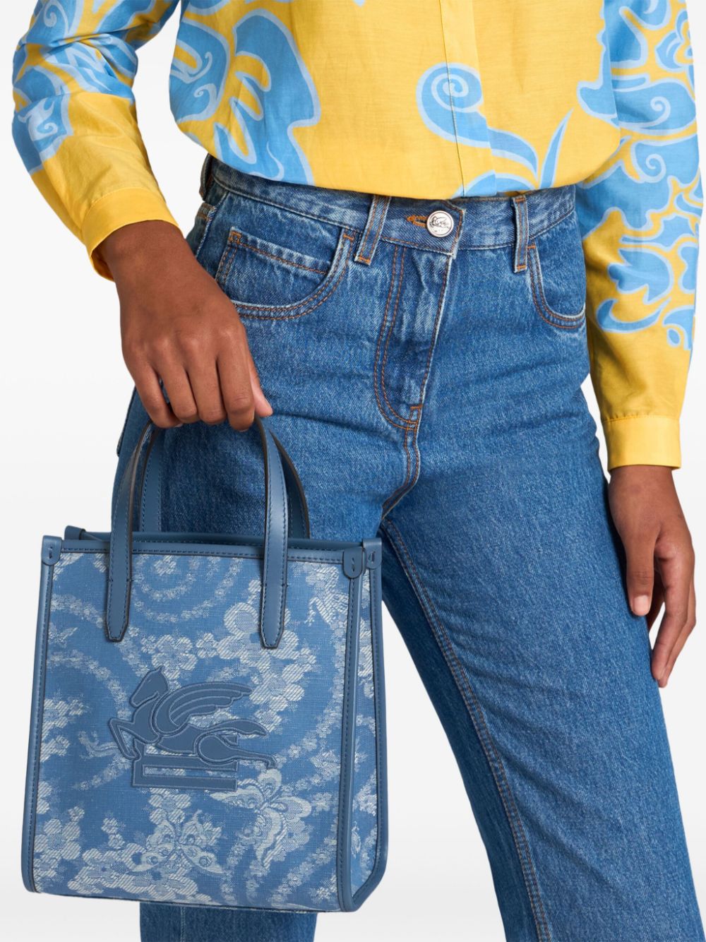 ETRO small Love Trotter tote bag - Blauw