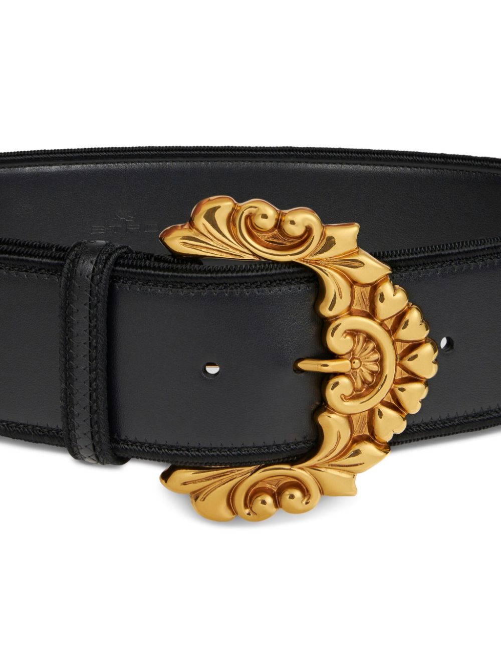 ETRO leather belt - Zwart