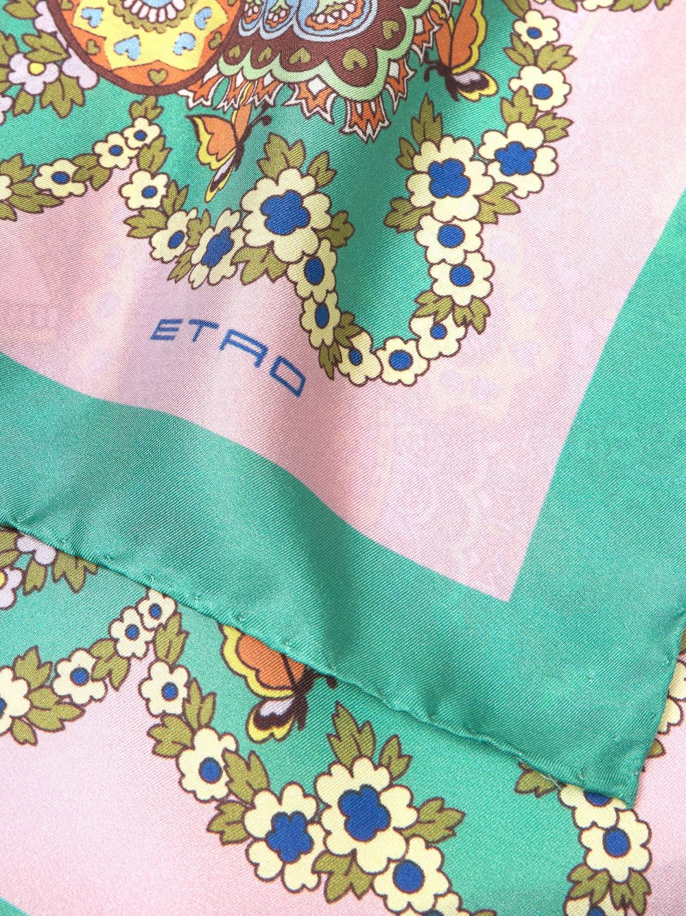 ETRO Foulard met bloemenprint - Roze