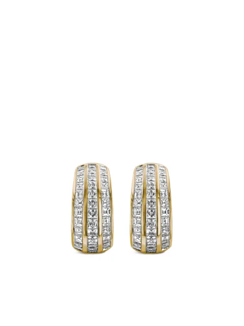 Pragnell 18kt yellow gold Manhattan diamond earrings